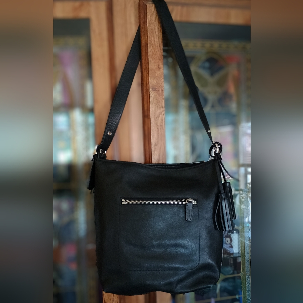 Coach Legacy Tassel Bucket Shoulder Bag.